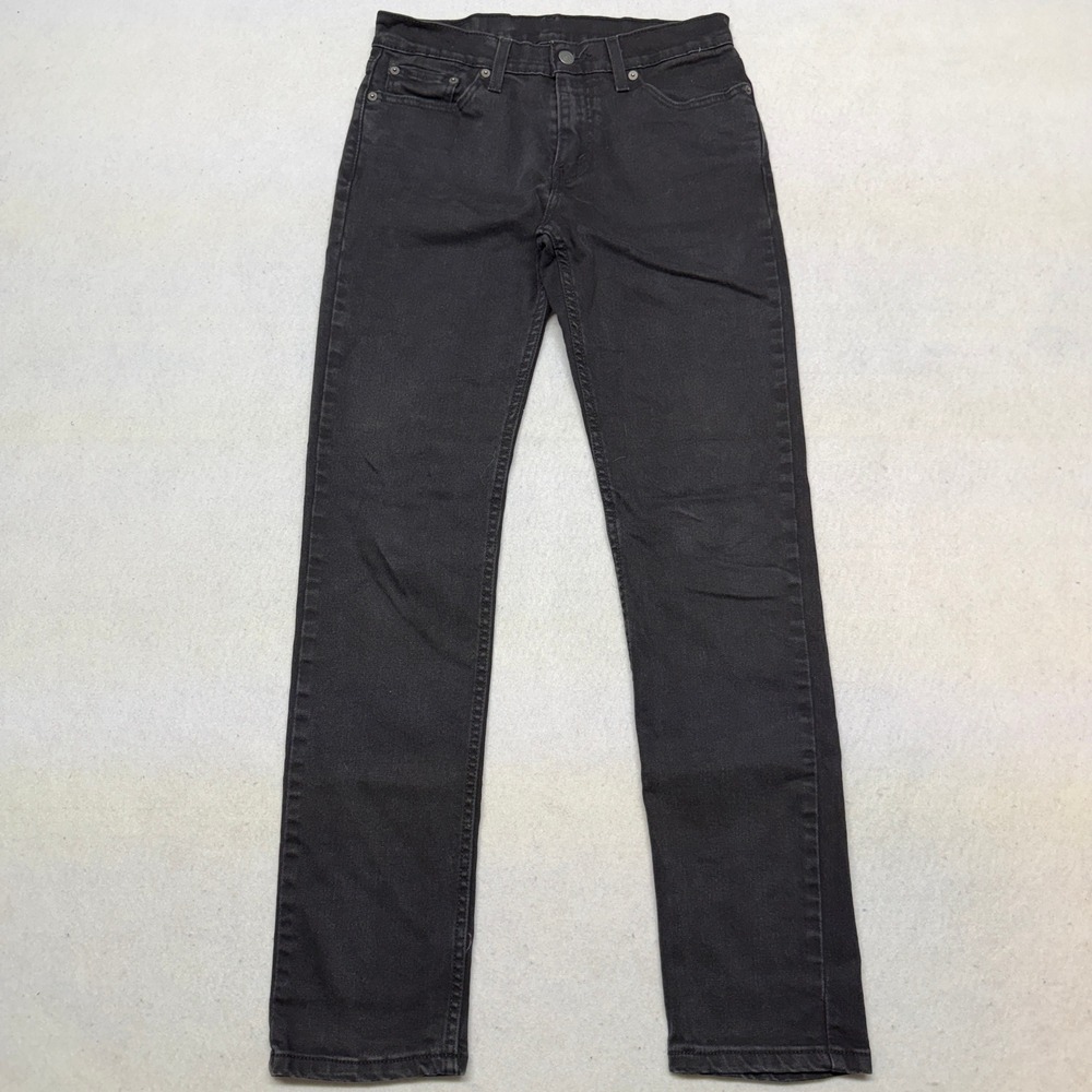 Levi's 511‎ Slim Fit Jeans Black Denim Mens 29x32 Y2K Grunge Skater Streetwear